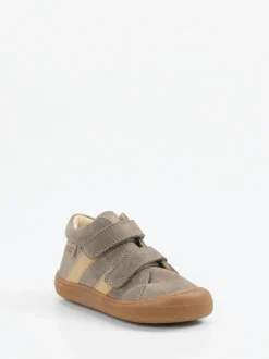 Naturino – Lauflernschuhe aus Veloursleder taupe