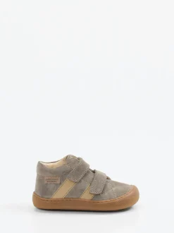 Naturino – Lauflernschuhe aus Veloursleder taupe