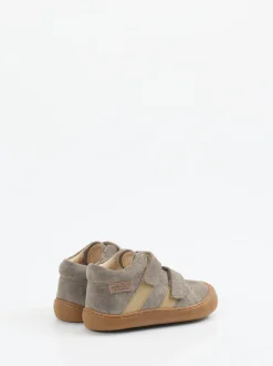 Naturino – Lauflernschuhe aus Veloursleder taupe