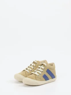 Naturino – Mid-Top-Sneaker aus Veloursleder sandbeige