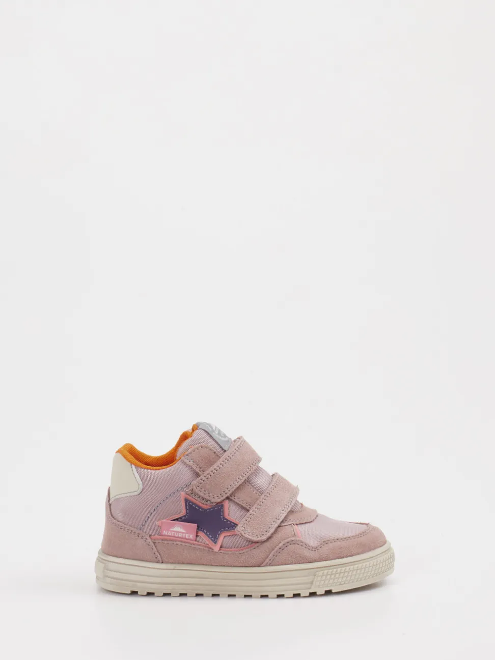Naturino – Sneaker aus Veloursleder in Rosa