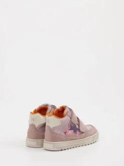 Naturino – Sneaker aus Veloursleder in Rosa