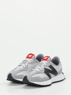 New Balance – Retro-Sneaker aus Veloursleder grau