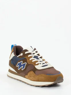 New Balance – Retro-Sneaker aus Velours/Textil braun