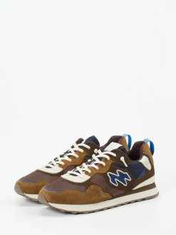 New Balance – Retro-Sneaker aus Velours/Textil braun