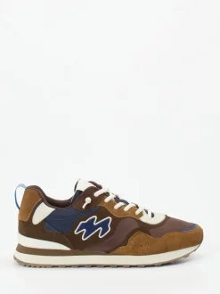 New Balance – Retro-Sneaker aus Velours/Textil braun