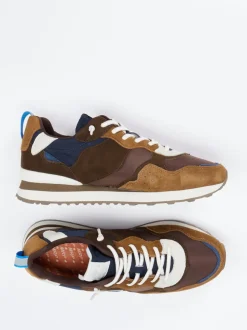 New Balance – Retro-Sneaker aus Velours/Textil braun