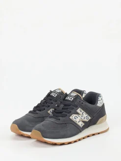 New Balance – Retro-Sneaker aus Veloursleder grau