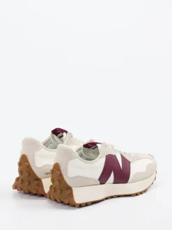 New Balance – Retro-Sneaker aus Textil in Offwhite