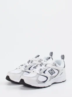 New Balance – Retro-Sneaker aus Textil in Weiß