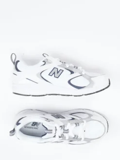 New Balance – Retro-Sneaker aus Textil in Weiß
