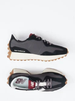 New Balance – Retro-Sneaker aus Veloursleder anthrazit