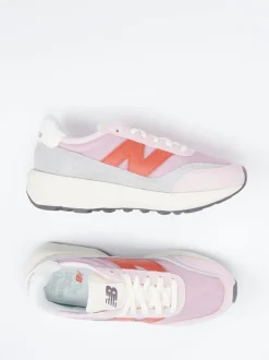 New Balance – Sneaker aus Textil und Veloursleder Pastell