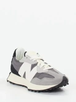 New Balance – Sneaker aus Veloursleder und Nylon grau