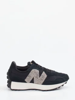 New Balance – Sneaker aus Veloursleder schwarz