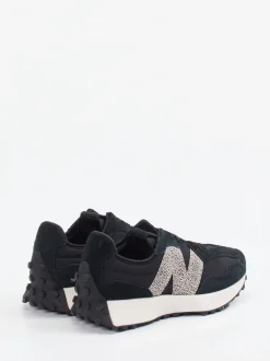 New Balance – Sneaker aus Veloursleder schwarz