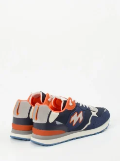 New Balance – Sneaker aus Veloursleder und Textil Marineblau