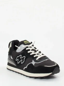 New Balance – Sneaker aus Veloursleder und Nylon schwarz