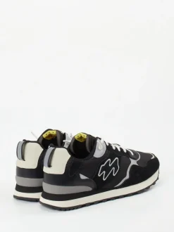 New Balance – Sneaker aus Veloursleder und Nylon schwarz