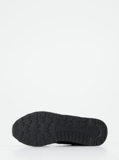 New Balance – Sneaker aus Veloursleder und Nylon schwarz
