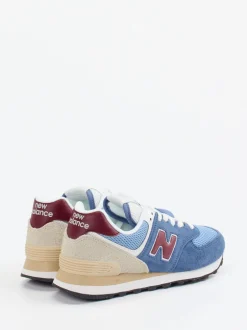 New Balance – Sneaker aus Textil und Veloursleder blau