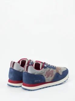 New Balance – Sneaker aus Velour/Textil in Grau