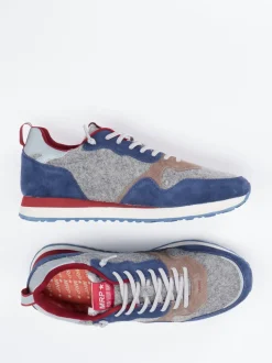 New Balance – Sneaker aus Velour/Textil in Grau