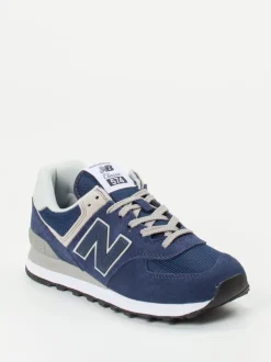 New Balance – Sneaker aus Veloursleder und Mesh blau