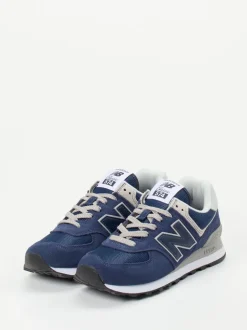 New Balance – Sneaker aus Veloursleder und Mesh blau