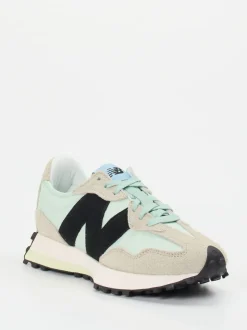 New Balance – Sneaker aus Textil und Veloursleder mint