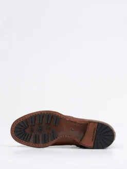 Officine Creative – Ankle Boots aus Kalbleder Mittelbraun