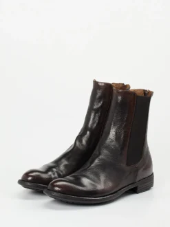 Officine Creative – Chelsea Boots aus Büffelleder braun