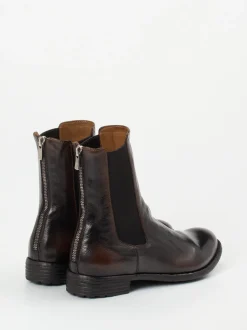 Officine Creative – Chelsea Boots aus Büffelleder braun