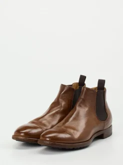 Officine Creative – Chelsea Boots aus Büffelleder Braun
