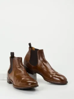 Officine Creative – Chelsea Boots aus Büffelleder Braun