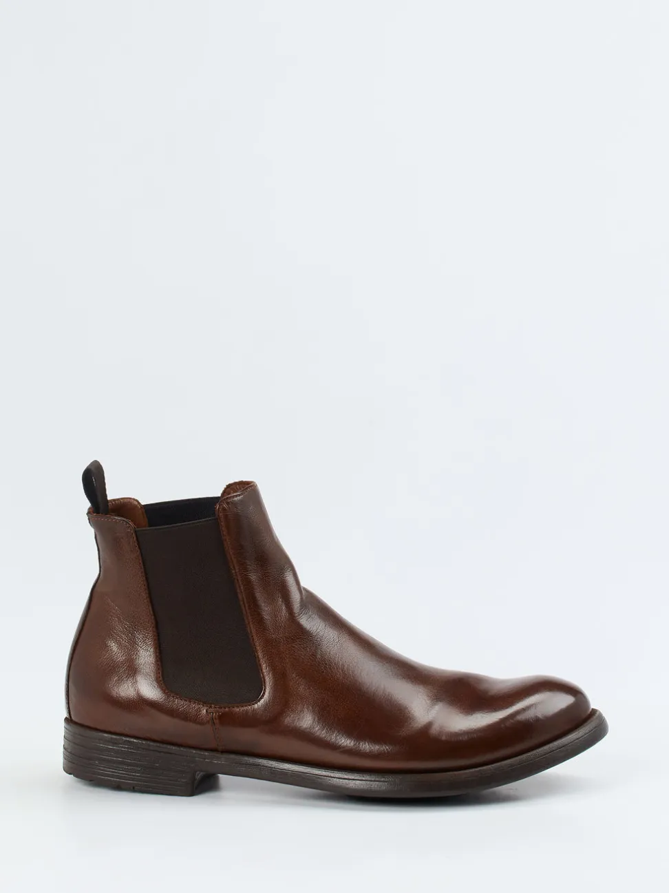 Officine Creative – Chelsea Boots aus Büffelleder braun