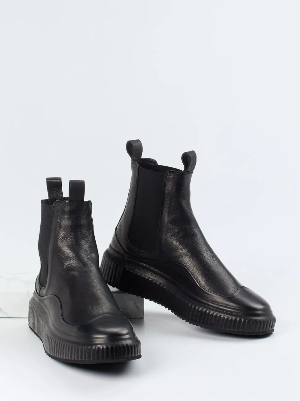 Officine Creative – Chelsea Boots aus Kalbleder Schwarz