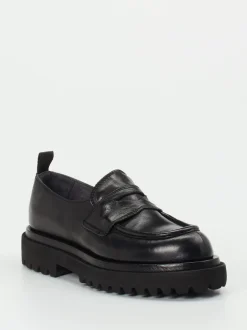 Officine Creative – Chunky-Loafer aus Büffelleder Schwarz