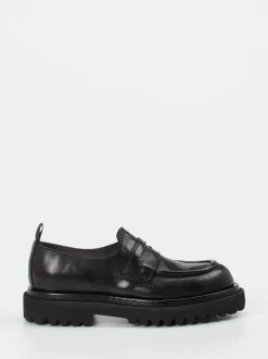 Officine Creative – Chunky-Loafer aus Büffelleder Schwarz