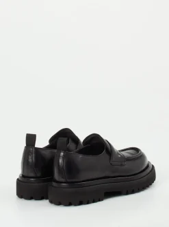 Officine Creative – Chunky-Loafer aus Büffelleder Schwarz