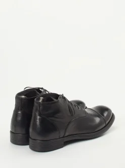 Officine Creative – Derby-Boots aus Büffelleder Schwarz
