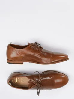 Officine Creative – Derbyschuh aus Känguruleder Cognac