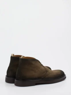 Officine Creative – Desert Boots aus Veloursleder oliv