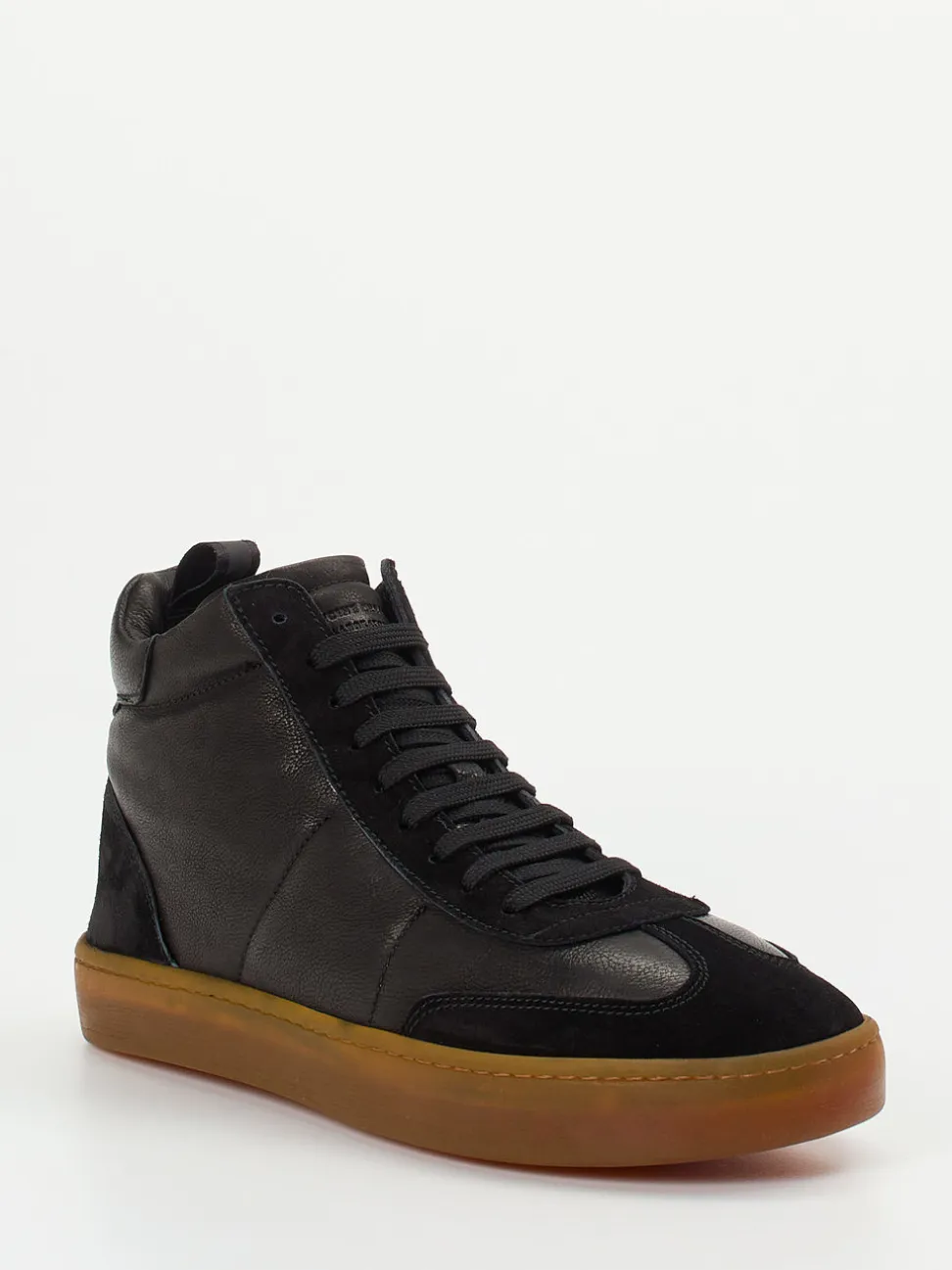 Officine Creative – High-Top Sneaker aus Kalbleder schwarz