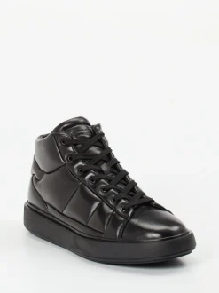Officine Creative – High-Top Sneaker aus Lammleder schwarz