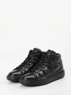 Officine Creative – High-Top Sneaker aus Lammleder schwarz