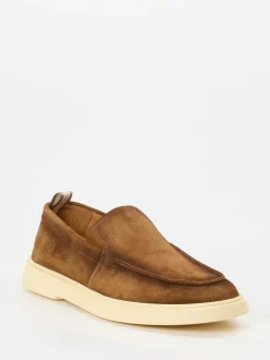 Officine Creative – Loafer aus Veloursleder braun