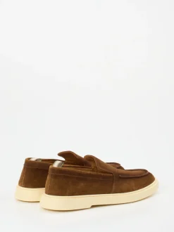 Officine Creative – Loafer aus Veloursleder braun