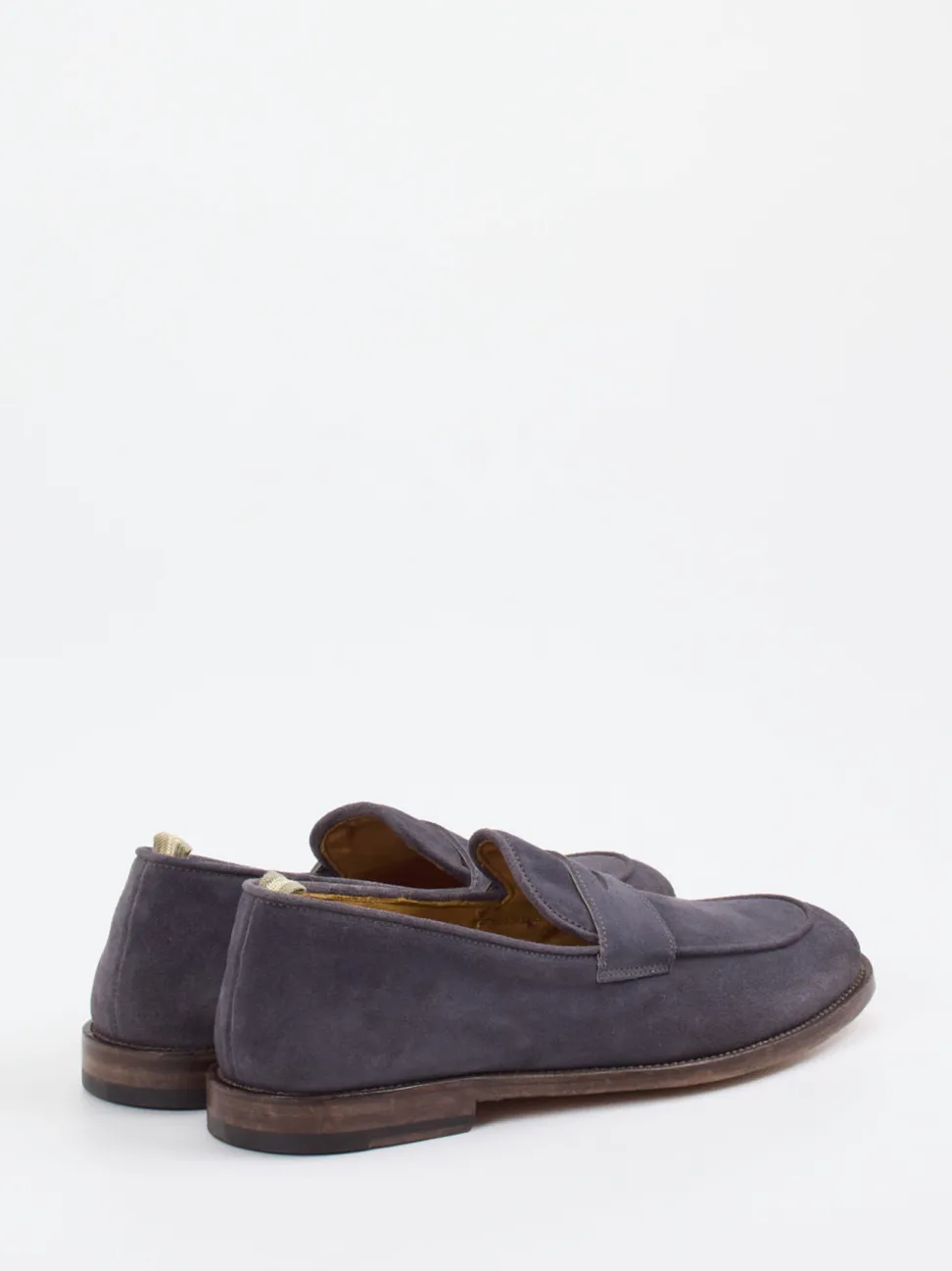 Officine Creative – Loafer aus Veloursleder in Grau