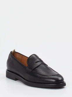 Officine Creative – Penny Loafer aus Hirschleder Schwarz